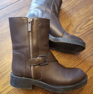 Jil Sander NAVY Brown Leather boots SZ EU 36